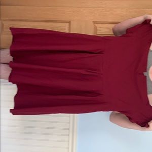 Off the shoulders dress